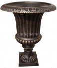 litinová váza, black copper