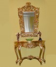 Barokní zrcadlo a konzolový stolek. prodám