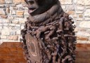 Stará náhlavcová maska Kongo. Afrika