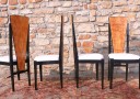 Art Deco stůl a židlí. Design. 