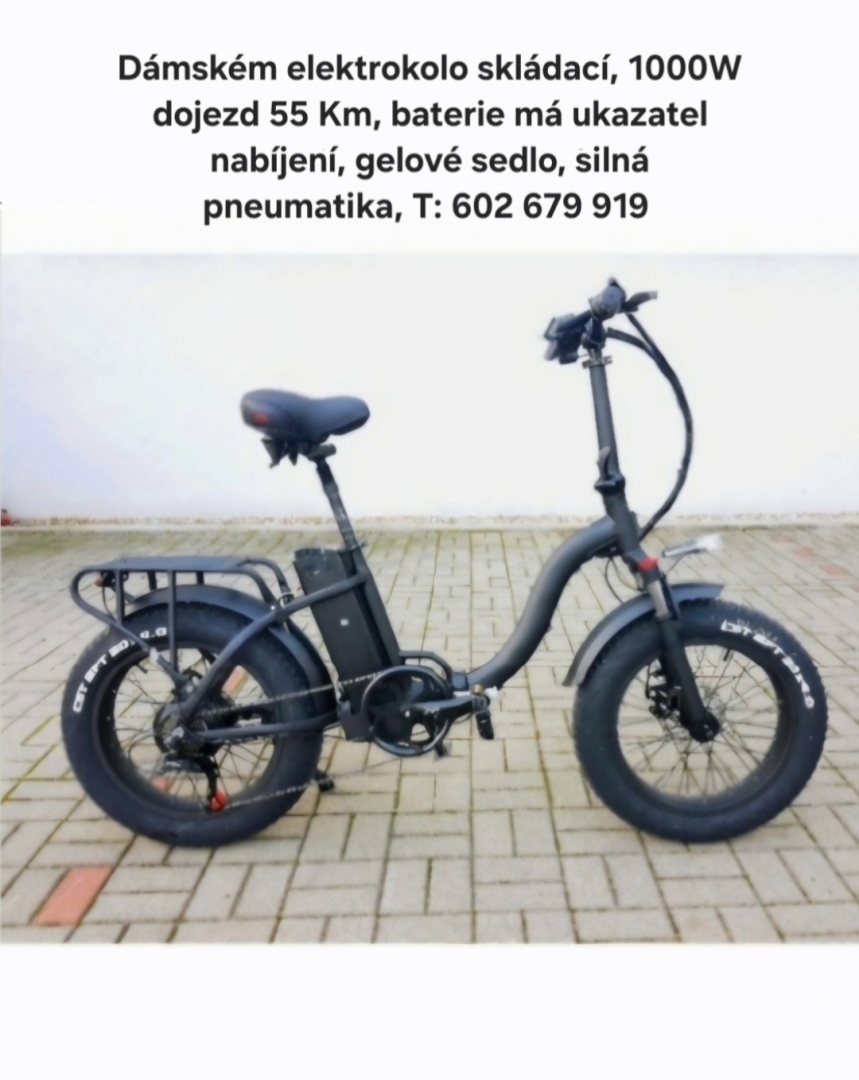 Dámské elektrokolo skládací 1000W 